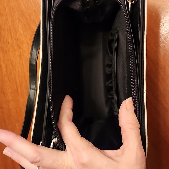 Miche purse shell w jean and faux ostrich trim! LIKE NEW! - Picture 8 of 9